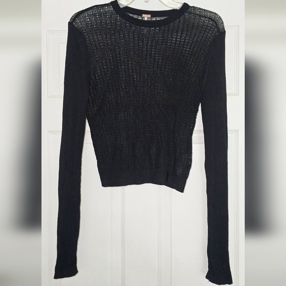 Free People Sweaters - Free People Black Knit Sweater
